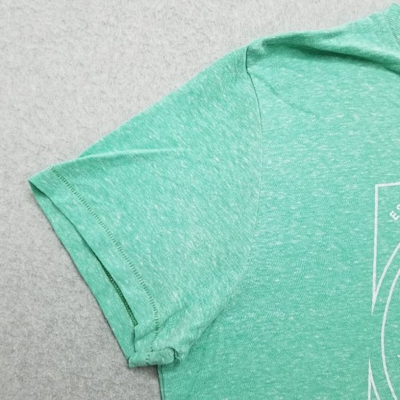 Aeropostale Shirt Mens Large Green Short Sleeve Crew Neck Spell Out Logo - Picture 2 of 9